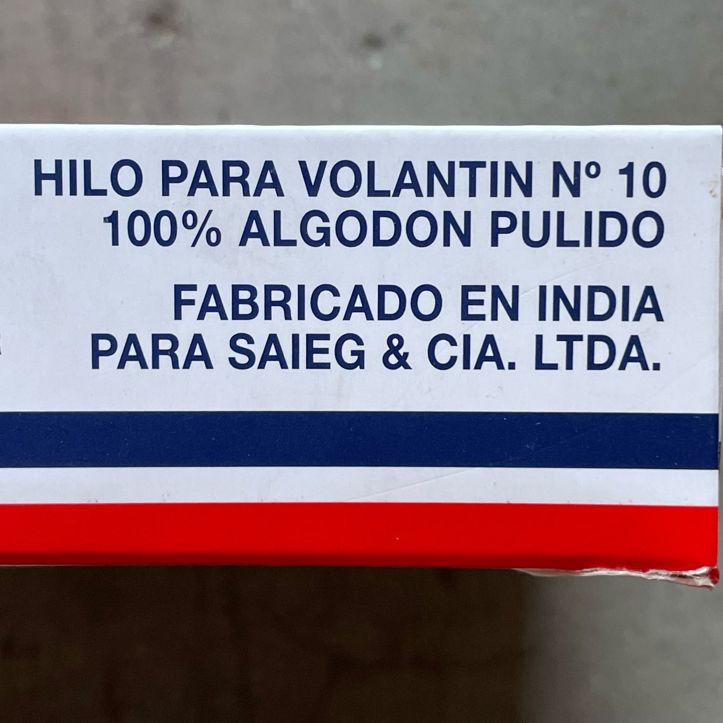 Hilo Condor N°10 - 100% Algodón Pulido - 420mt (12un)