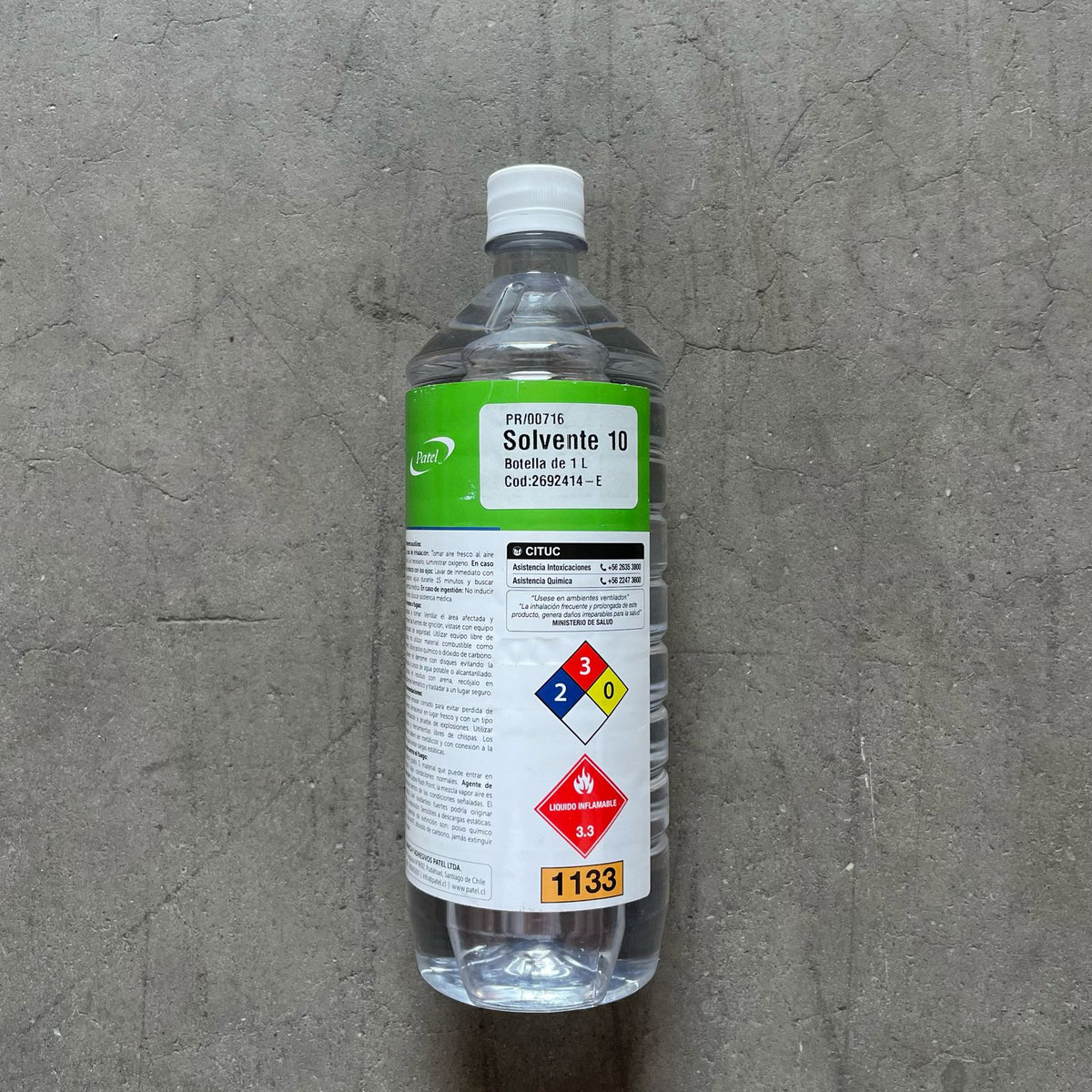 Solvente 10 Patel de 1 L