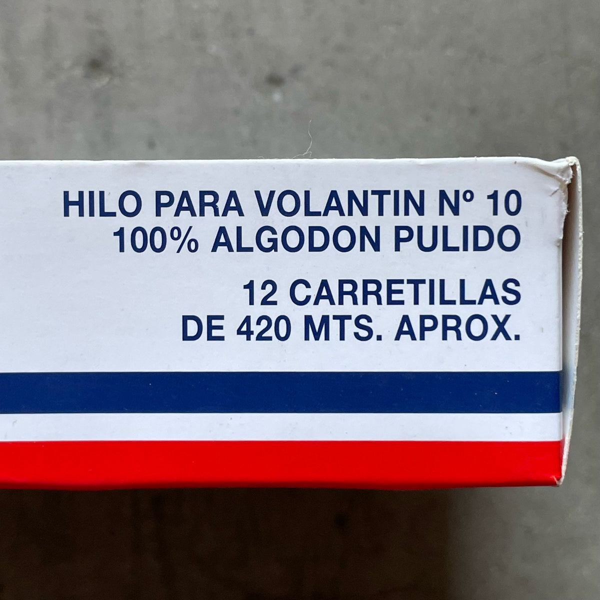 Hilo Condor N°10 - 100% Algodón Pulido - 420mt (12un)