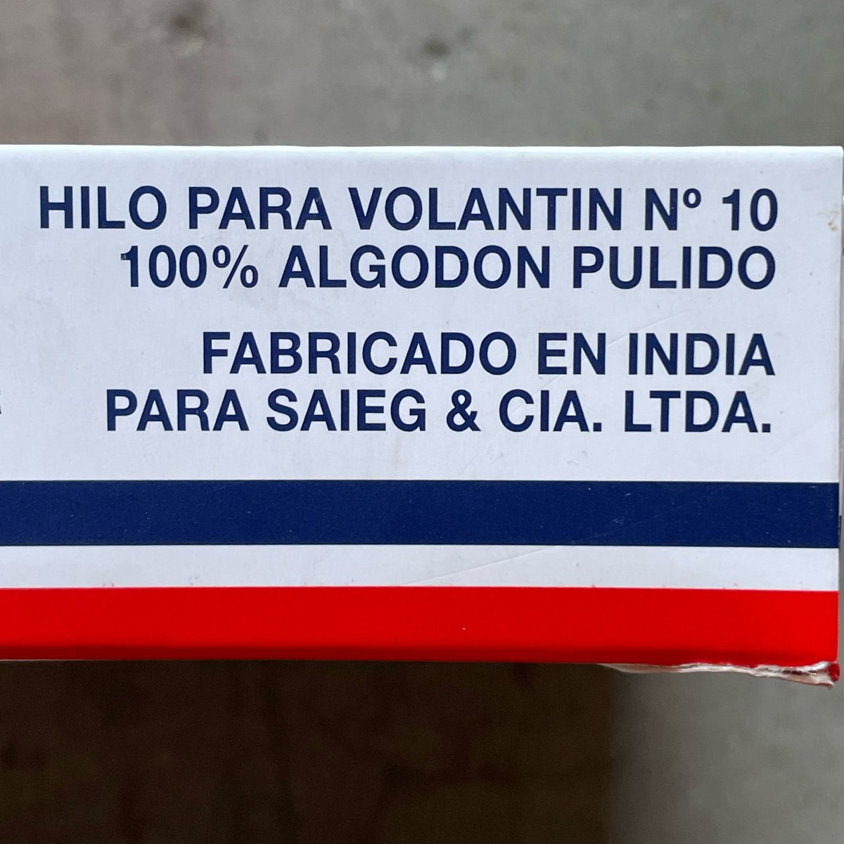Hilo Condor N°10 - 100% Algodón Pulido - 420mt (12un)