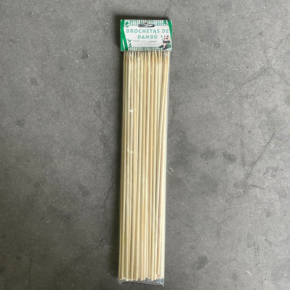Palillos de brocheta de 44cm redondos